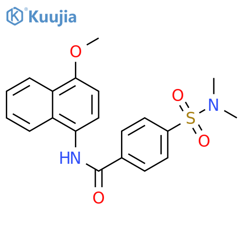 4-(dimethylsulfamoyl)-N-(4-methoxynaphthalen-1-yl)benzamide structure