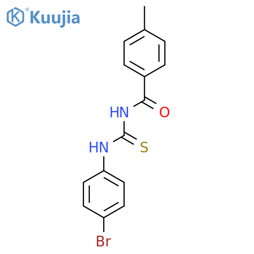 1-(4-Bromophenyl)-3-(4-methylbenzoyl)thiourea structure