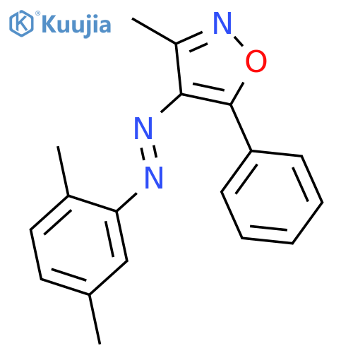Isoxazole, 4-[(2,5-dimethylphenyl)azo]-3-methyl-5-phenyl- structure