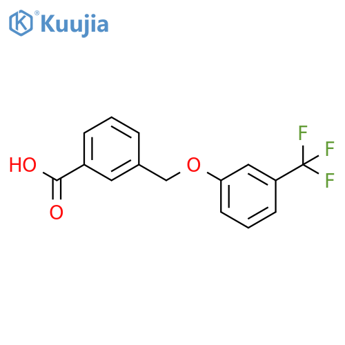 Benzoic acid, 3-[[3-(trifluoromethyl)phenoxy]methyl]- structure