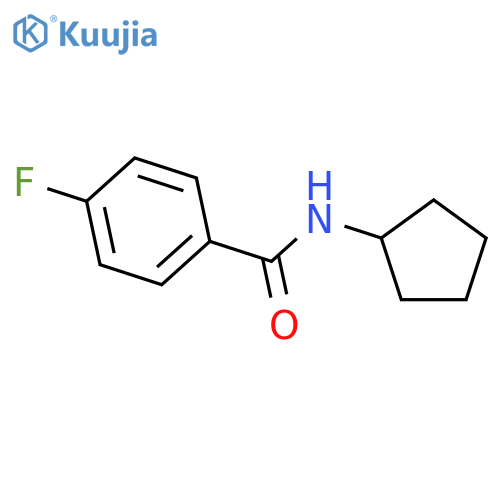 N-cyclopentyl-4-fluorobenzamide structure