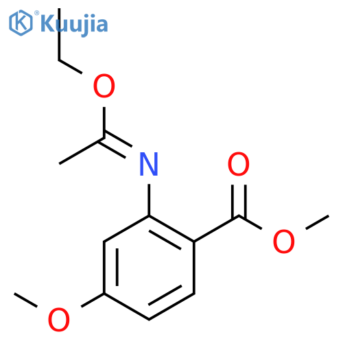 BENZOIC ACID, 2-[(1-ETHOXYETHYLIDENE)AMINO]-4-METHOXY-, METHYL ESTER structure