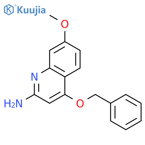 2-Quinolinamine, 7-methoxy-4-(phenylmethoxy)- structure