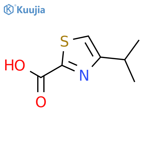 4-(propan-2-yl)-1,3-thiazole-2-carboxylic acid structure