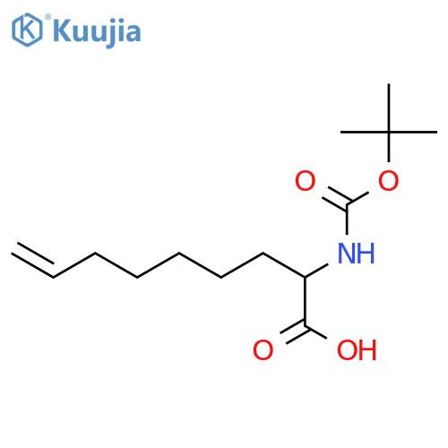 (2S)-2-(tert-butoxycarbonylamino)non-8-enoic acid structure