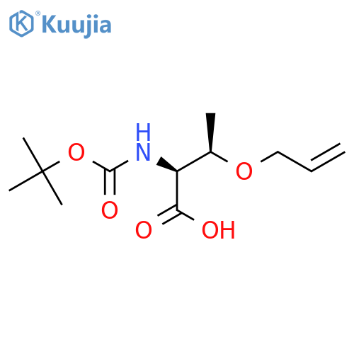 (2S,3R)-3-(Allyloxy)-2-((tert-butoxycarbonyl)amino)butanoic acid structure