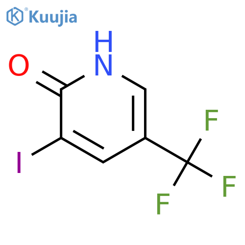 2-Hydroxy-3-iodo-5-(trifluoromethyl)pyridine structure