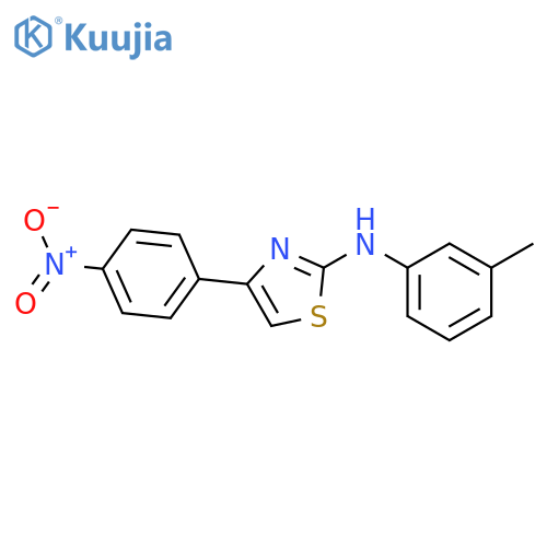 N-(3-methylphenyl)-4-(4-nitrophenyl)-1,3-thiazol-2-amine structure