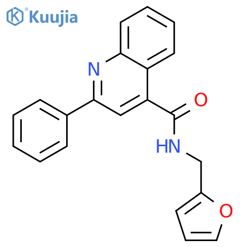 N-(2-furylmethyl)-2-phenyl-4-quinolinecarboxamide structure