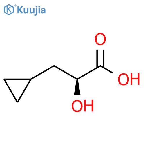 (2S)-3-cyclopropyl-2-hydroxypropanoic acid structure