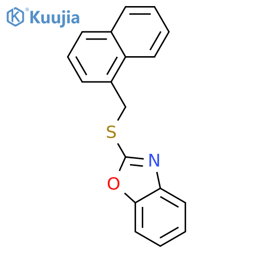 Benzoxazole, 2-[(1-naphthalenylmethyl)thio]- structure