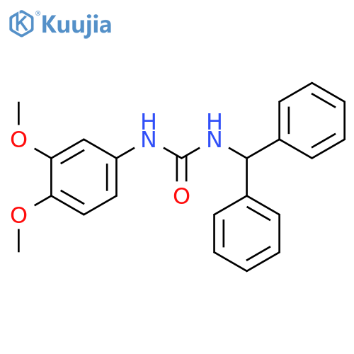 1-(3,4-dimethoxyphenyl)-3-(diphenylmethyl)urea structure