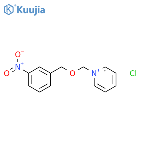 Pyridinium,1-[[(3-nitrophenyl)methoxy]methyl]-, chloride (1:1) structure