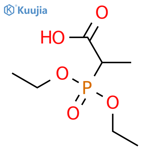 Propanoic acid,2-(diethoxyphosphinyl)- structure