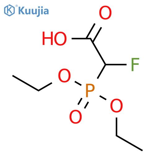 2-Diethoxyphosphoryl-2-fluoro-acetic acid structure
