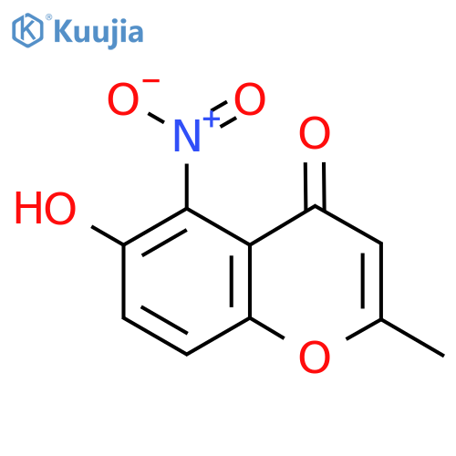 Chromone, 6-hydroxy-2-methyl-5-nitro- structure