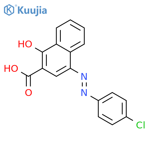 2-Naphthalenecarboxylic acid, 4-[(4-chlorophenyl)azo]-1-hydroxy- structure