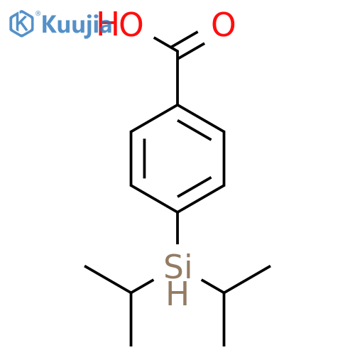 Benzoic acid, 4-[bis(1-methylethyl)silyl]- structure
