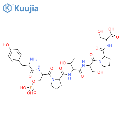 L-Serine, L-tyrosyl-O-phosphono-L-seryl-L-prolyl-L-threonyl-L-seryl-L-prolyl- structure