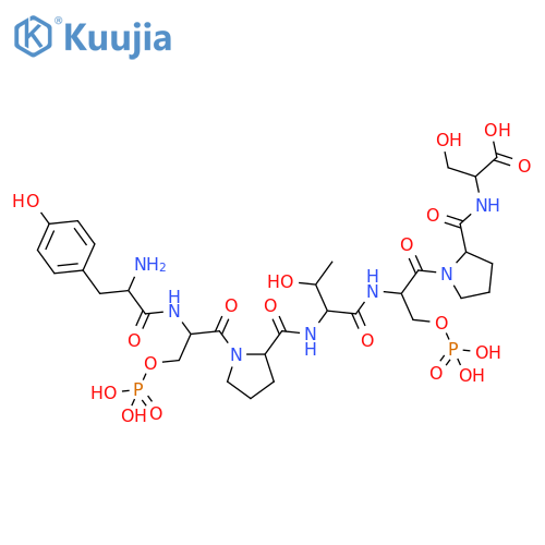 L-Serine, L-tyrosyl-O-phosphono-L-seryl-L-prolyl-L-threonyl-O-phosphono-L-seryl-L-prolyl- structure