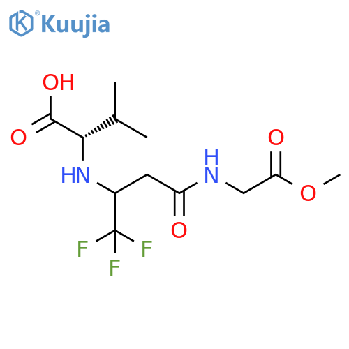 L-Valine,N-[3-[(2-methoxy-2-oxoethyl)amino]-3-oxo-1-(trifluoromethyl)propyl]- structure
