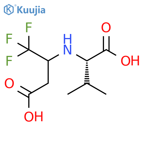 L-Valine, N-[1-(carboxymethyl)-2,2,2-trifluoroethyl]- structure