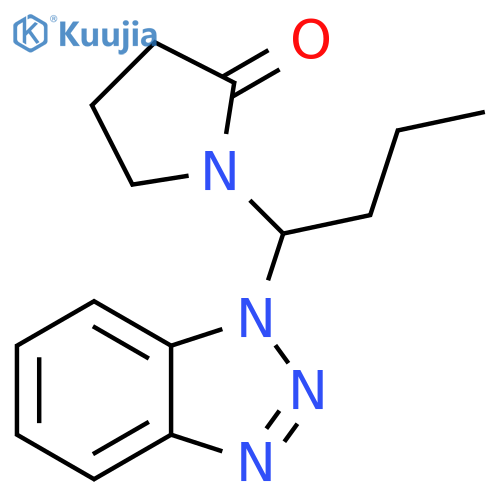 1-[1-(1H-1,2,3-Benzotriazol-1-yl)butyl]pyrrolidin-2-one structure