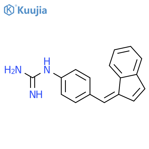 Guanidine,N-[4-(1H-inden-1-ylidenemethyl)phenyl]- structure