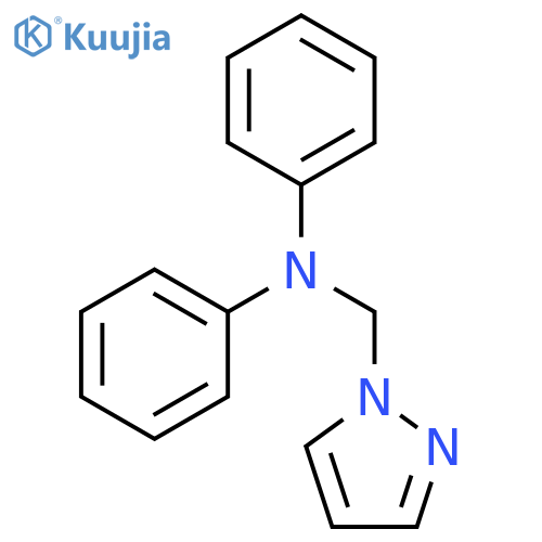 N-Phenyl-N-(1H-pyrazol-1-ylmethyl)aniline structure