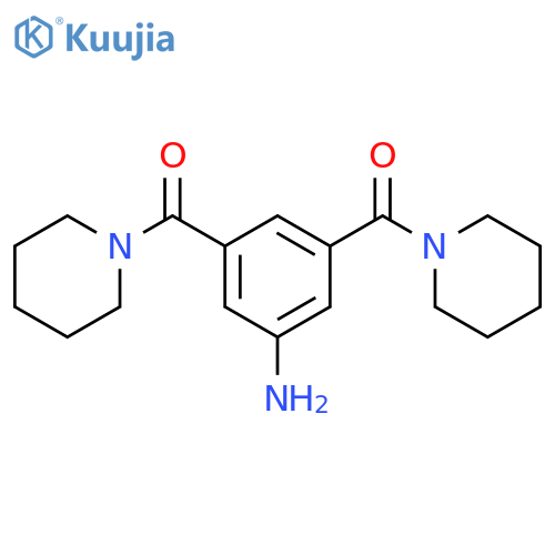 [3,5-bis(piperidin-1-ylcarbonyl)phenyl]amine structure