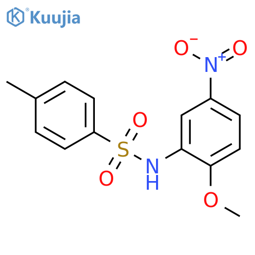 Benzenesulfonamide, N-(2-methoxy-5-nitrophenyl)-4-methyl- structure