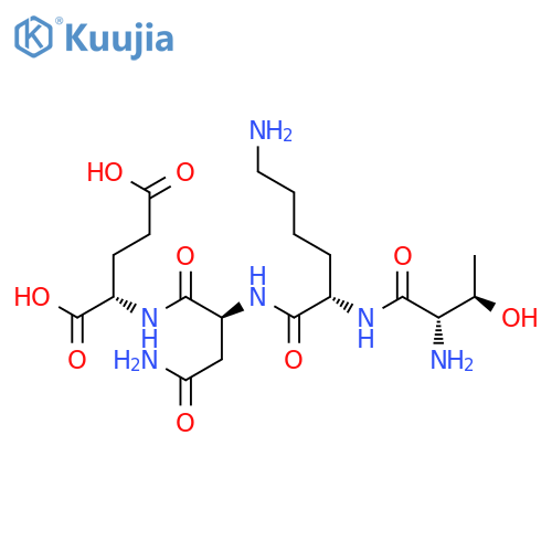L-Glutamic acid, L-threonyl-L-lysyl-L-asparaginyl- structure