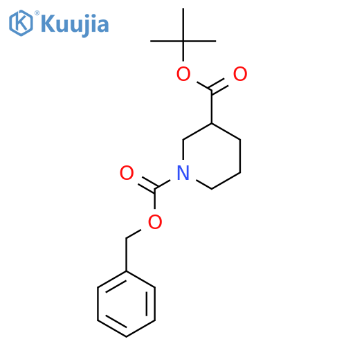 1-O-benzyl 3-O-tert-butyl piperidine-1,3-dicarboxylate structure