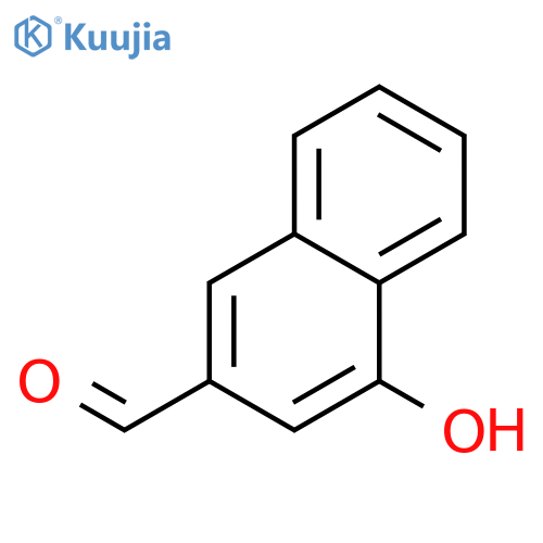 4-hydroxynaphthalene-2-carbaldehyde structure