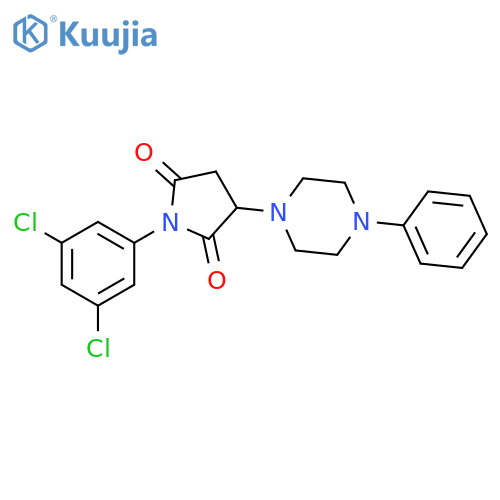1-(3,5-dichlorophenyl)-3-(4-phenyl-1-piperazinyl)-2,5-pyrrolidinedione structure