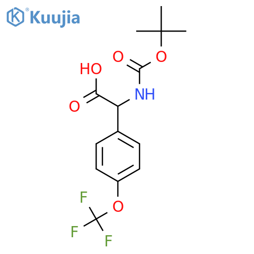 N-Boc-2-(4-trifluoromethoxyphenyl)glycine structure