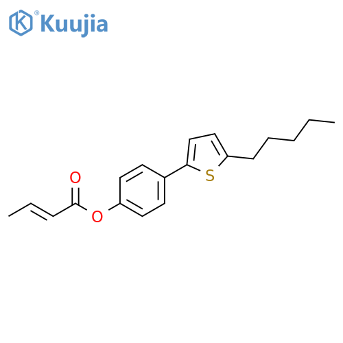 2-Butenoic acid, 4-(5-pentyl-2-thienyl)phenyl ester, (2E)- structure