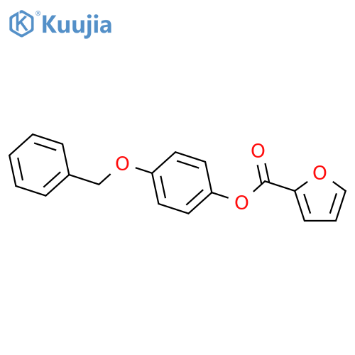 4-(benzyloxy)phenyl 2-furoate structure