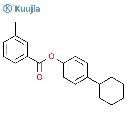 3-Methyl-benzoic acid 4-cyclohexyl-phenyl ester structure