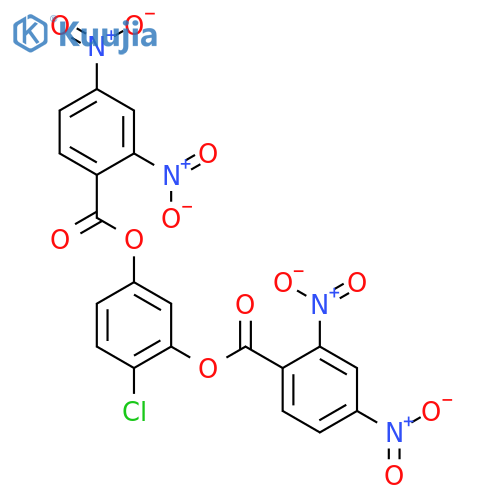 2-chloro-5-[(2,4-dinitrobenzoyl)oxy]phenyl 2,4-dinitrobenzoate structure