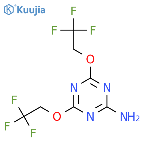 4,6-Bis(2,2,2-trifluoroethoxy)-1,3,5-triazin-2-amine structure