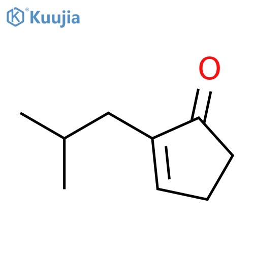 2-Cyclopenten-1-one, 2-(2-methylpropyl)- structure