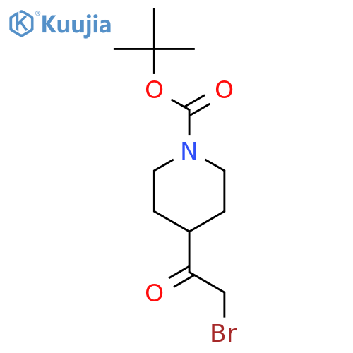 Tert-butyl 4-(2-bromoacetyl)piperidine-1-carboxylate structure