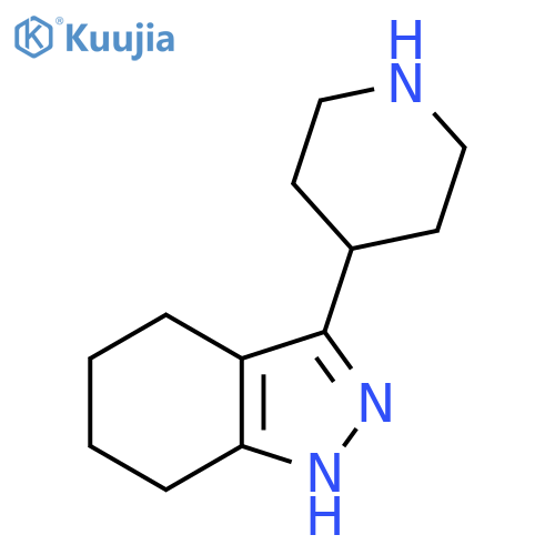 3-(piperidin-4-yl)-4,5,6,7-tetrahydro-1H-indazole structure