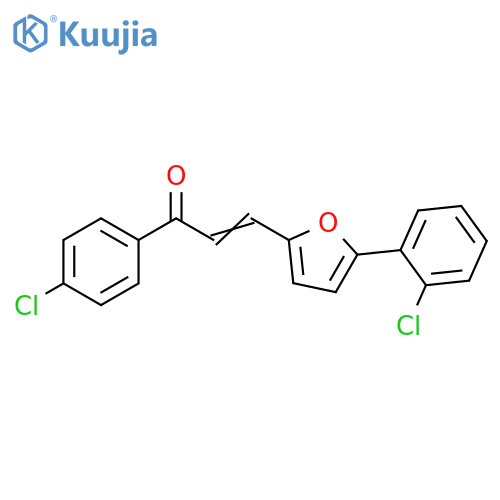 2-Propen-1-one, 1-(4-chlorophenyl)-3-[5-(2-chlorophenyl)-2-furanyl]- structure