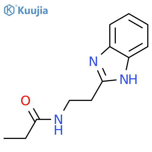 N-2-(1H-1,3-benzodiazol-2-yl)ethylpropanamide structure