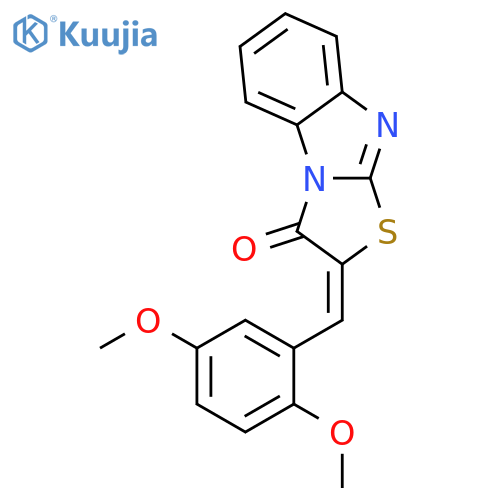 2-(2,5-Dimethoxybenzylidene)benzo[4,5]imidazo[2,1-b]thiazol-3(2H)-one structure