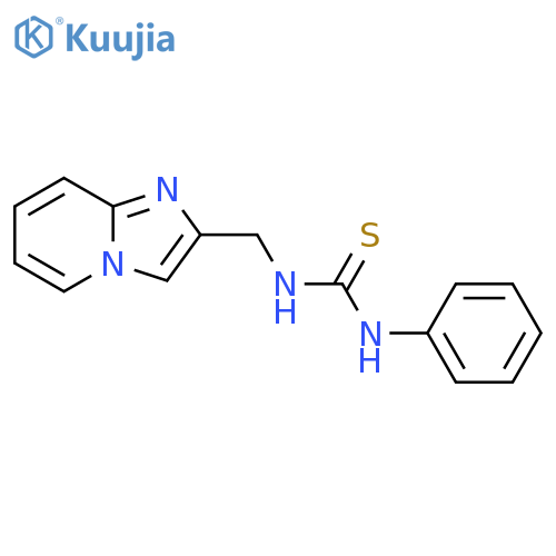 3-({imidazo1,2-apyridin-2-yl}methyl)-1-phenylthiourea structure