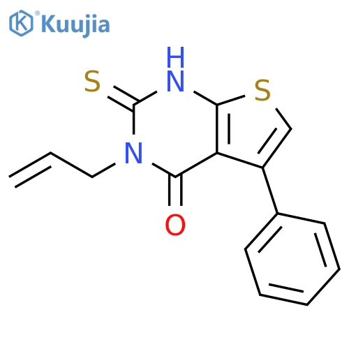 5-phenyl-3-(prop-2-en-1-yl)-2-sulfanyl-3H,4H-thieno[2,3-d]pyrimidin-4-one structure