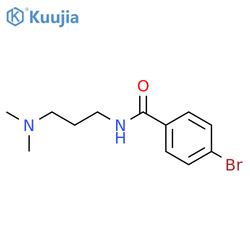 4-bromo-N-[3-(dimethylamino)propyl]benzamide structure